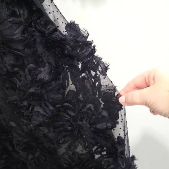 For Love and Lemons Astrid Festival Maxi Dress Black NWT- Size Medium - Picture 5 of 13